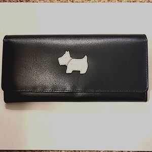 Navy Radley Wallet, new with cream accents